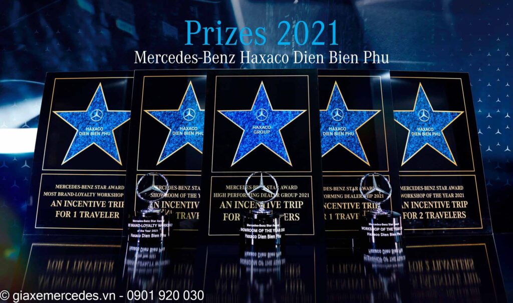 giai thuong mercedes haxaco dien bien phu 1024x606 - Showroom Mercedes Benz Haxaco Điện Biên Phủ (Hàng Xanh)