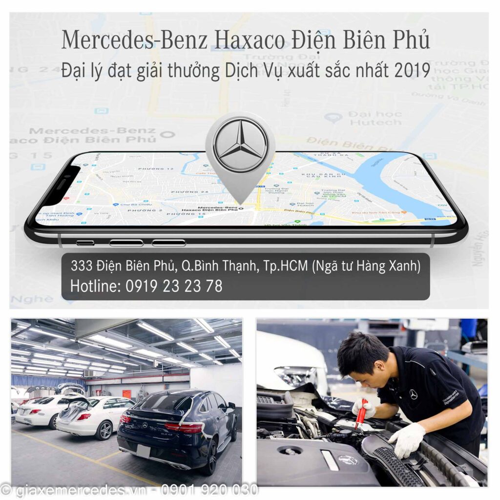 xuong dich vu mercedes haxaco dien bien phu 1024x1024 - Showroom Mercedes Benz Haxaco Điện Biên Phủ (Hàng Xanh)