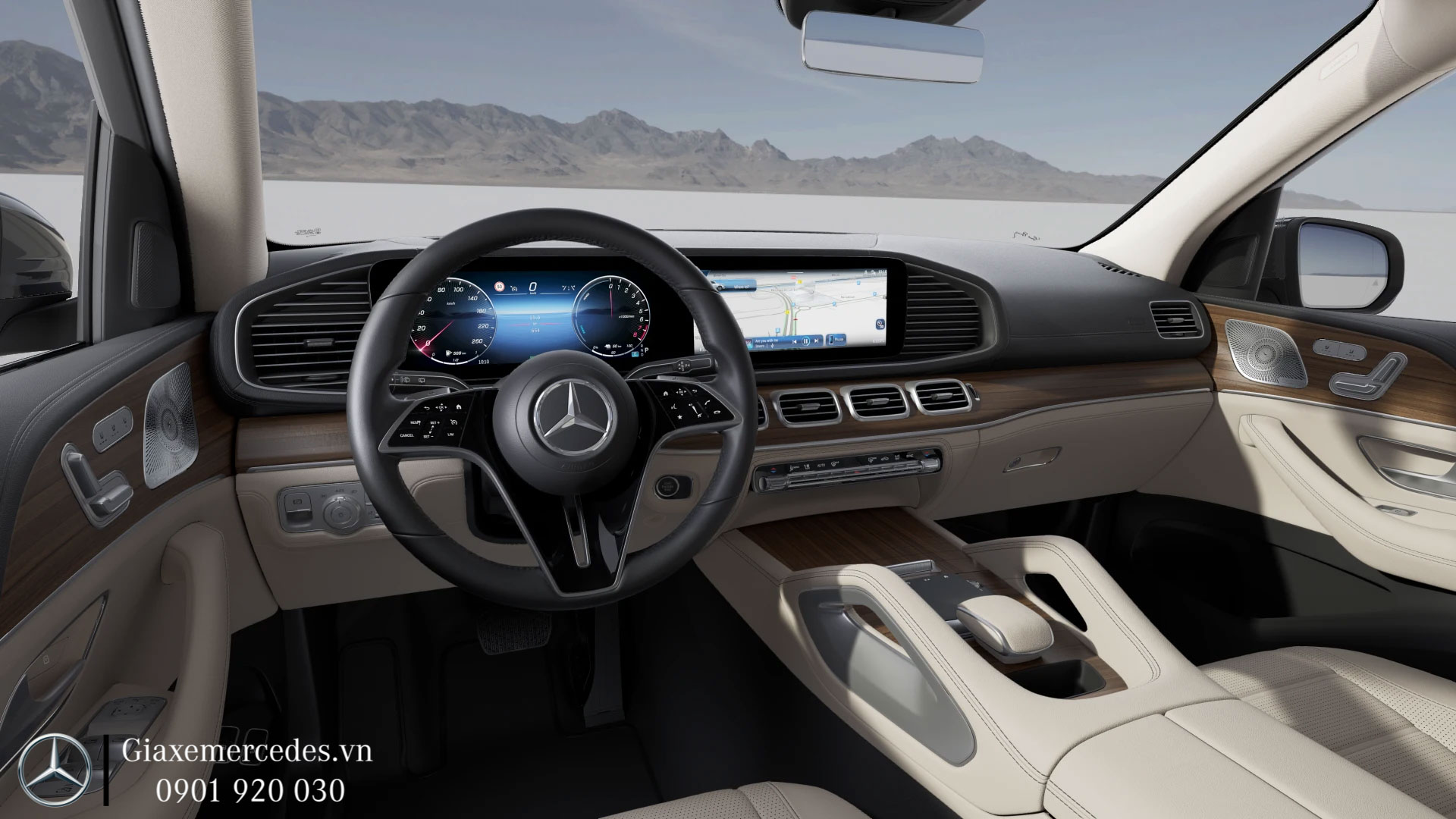 Nội thất GLE 400 màu kem